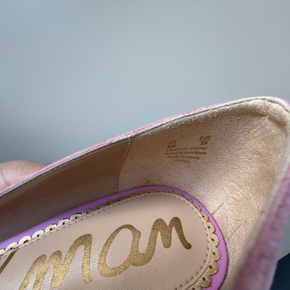 Sam Edelman Hazel Suede Pointed Toe Pumps - Pink - Size 8 - Picture 15 of 16